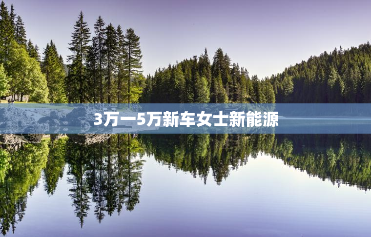 3万一5万新车女士新能源
