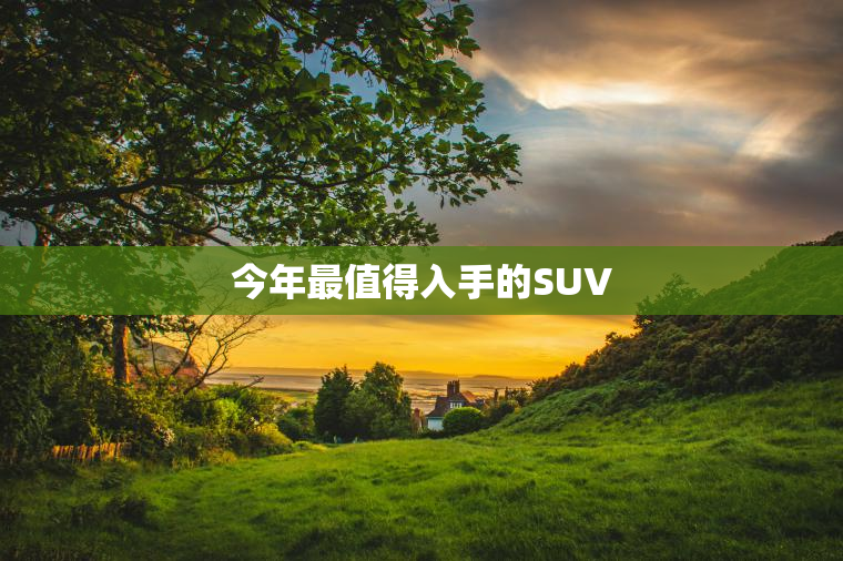 今年最值得入手的SUV