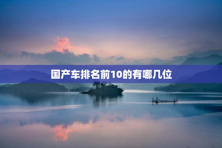 国产车排名前10的有哪几位