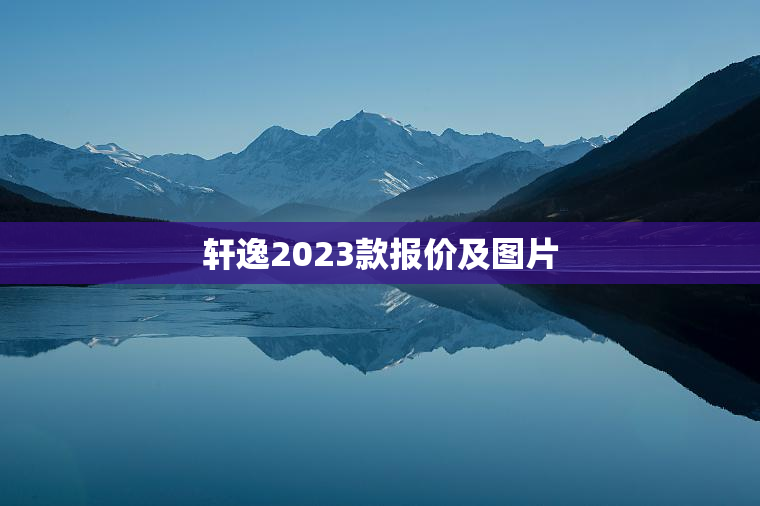 轩逸2023款报价及图片