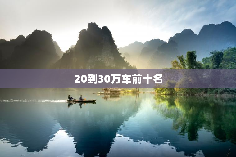 20到30万车前十名
