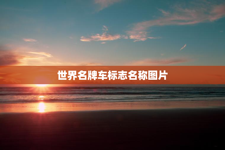 世界名牌车标志名称图片
