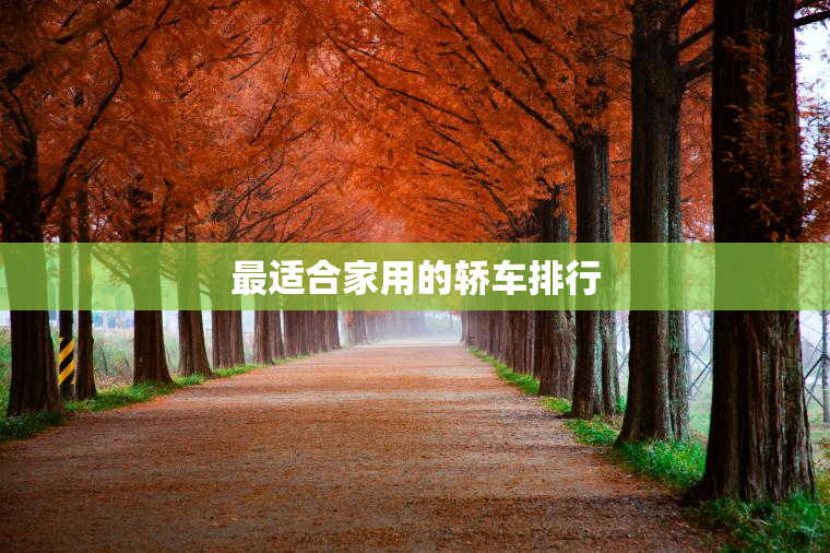 最适合家用的轿车排行 最适合家用的轿车排行