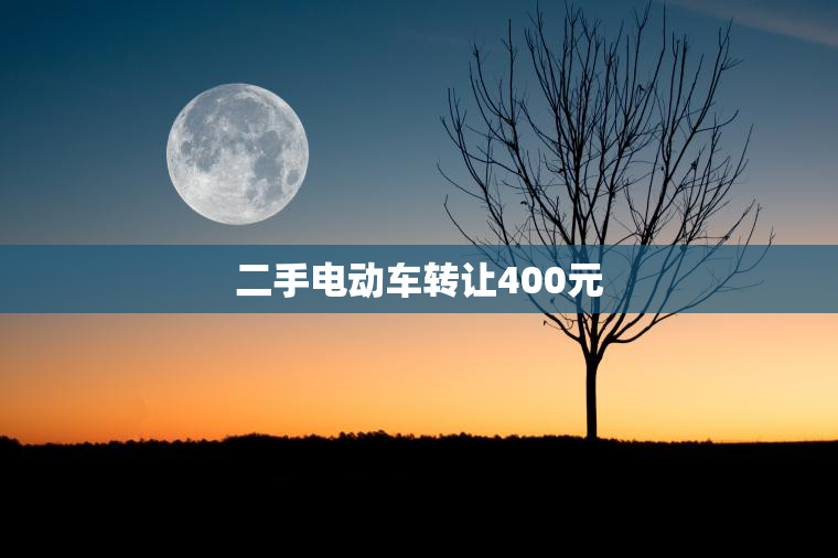二手电动车转让400元