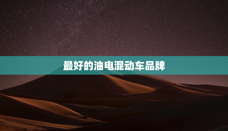 最好的油电混动车品牌