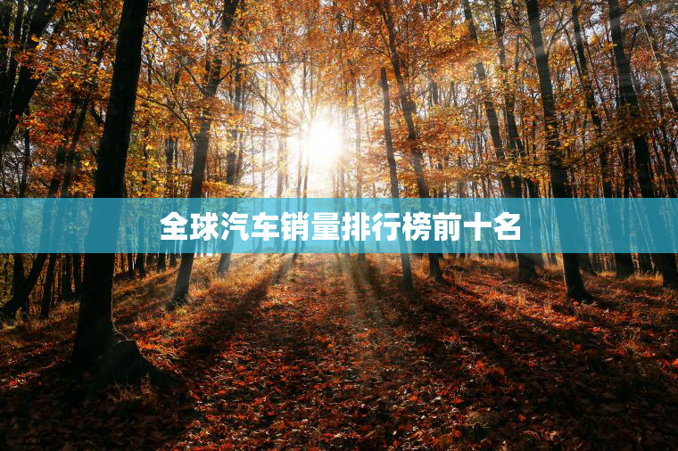 全球汽车销量排行榜前十名