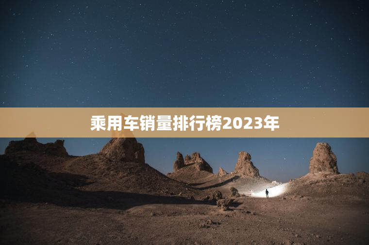 乘用车销量排行榜2023年