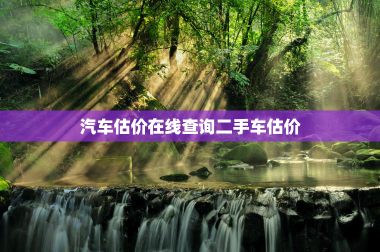 汽车估价在线查询二手车估价