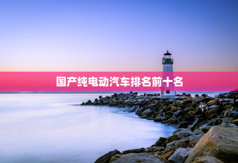 国产纯电动汽车排名前十名