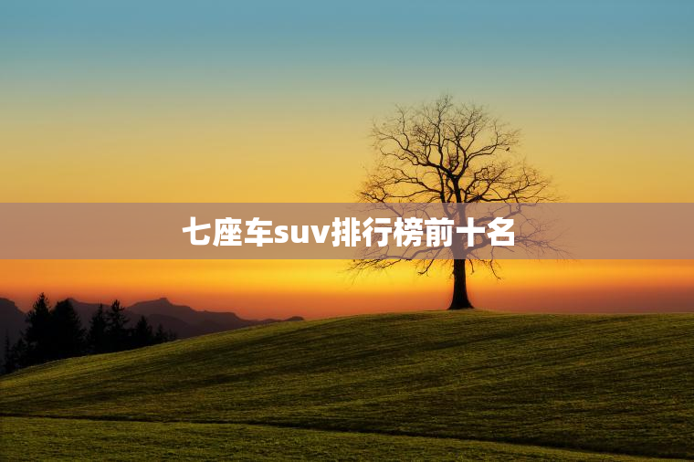 七座车suv排行榜前十名 七座车suv排行榜前十名