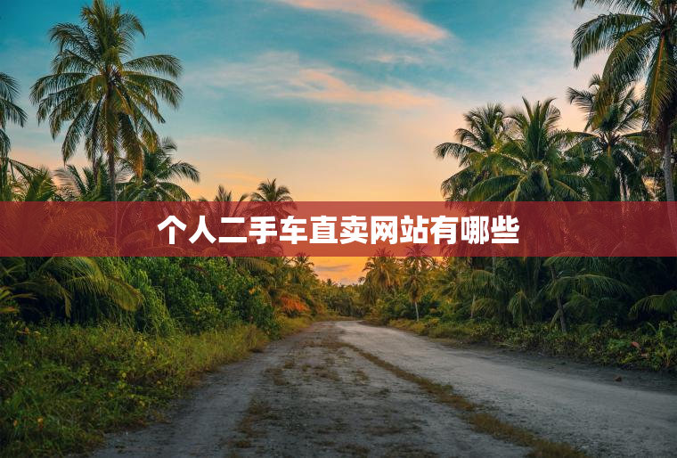 个人二手车直卖网站有哪些
