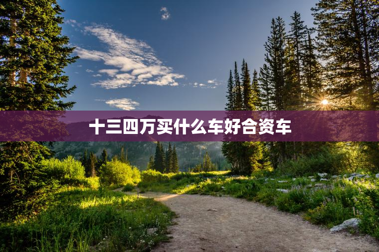 十三四万买什么车好合资车