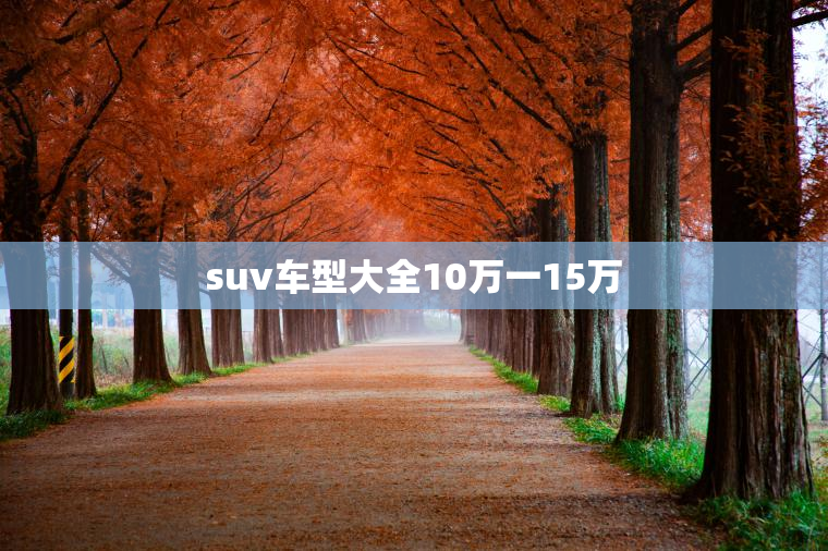 suv车型大全10万一15万