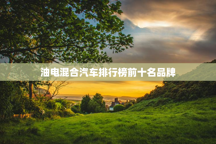 油电混合汽车排行榜前十名品牌