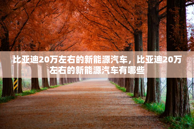 比亚迪20万左右的新能源汽车，比亚迪20万左右的新能源汽车有哪些