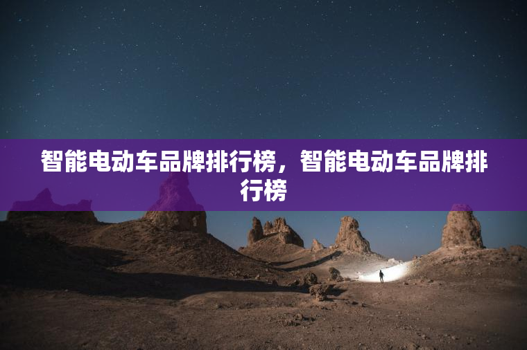 智能电动车品牌排行榜，智能电动车品牌排行榜