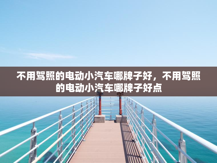 不用驾照的电动小汽车哪牌子好，不用驾照的电动小汽车哪牌子好点