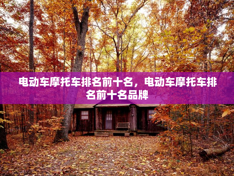 电动车摩托车排名前十名，电动车摩托车排名前十名品牌