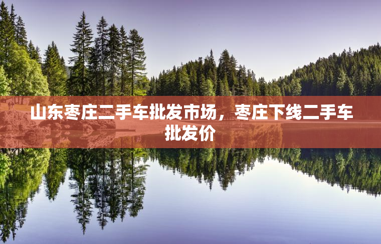山东枣庄二手车批发市场，枣庄下线二手车批发价