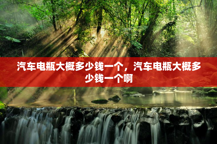 汽车电瓶大概多少钱一个，汽车电瓶大概多少钱一个啊