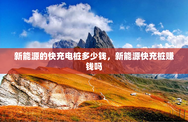 新能源的快充电桩多少钱，新能源快充桩赚钱吗