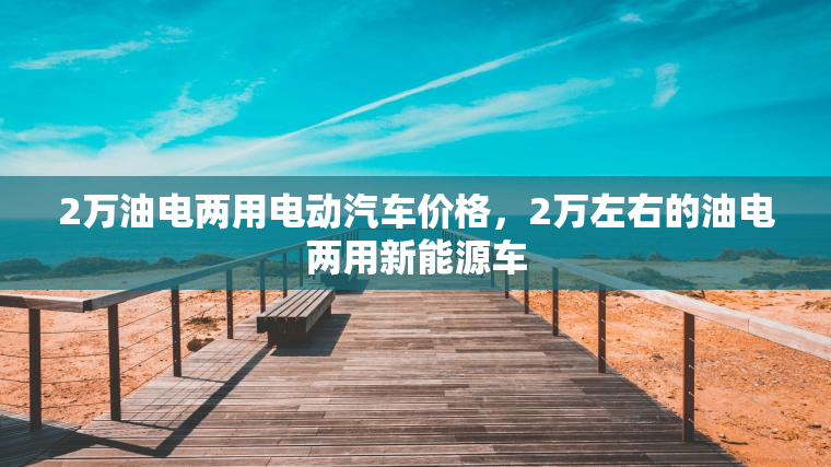 2万油电两用电动汽车价格，2万左右的油电两用新能源车
