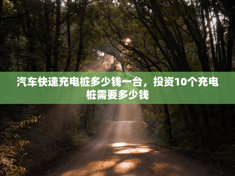 汽车快速充电桩多少钱一台,投资10个充电桩需要多少钱 汽车快速充电桩多少钱一台,投资10个充电桩需要多少钱