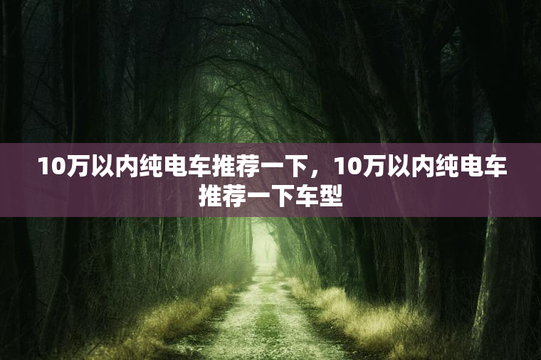 10万以内纯电车推荐一下，10万以内纯电车推荐一下车型