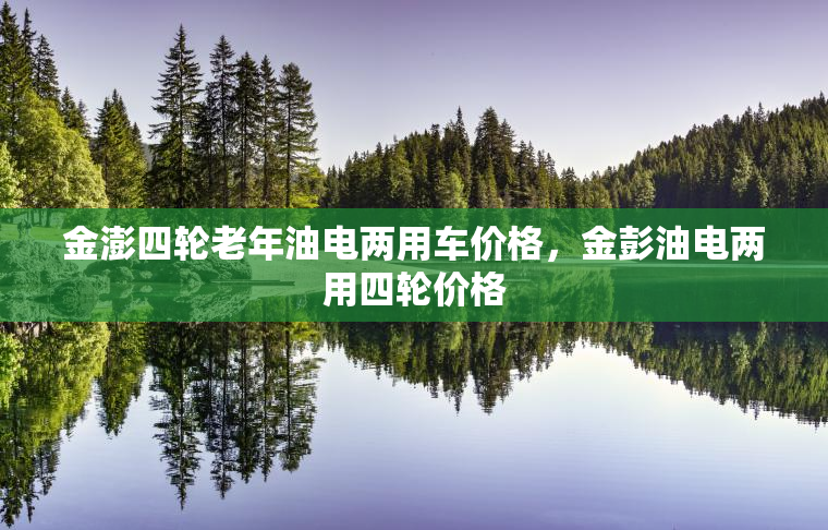 金澎四轮老年油电两用车价格，金彭油电两用四轮价格