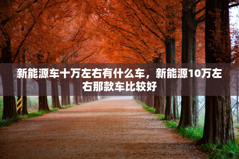 新能源车十万左右有什么车，新能源10万左右那款车比较好