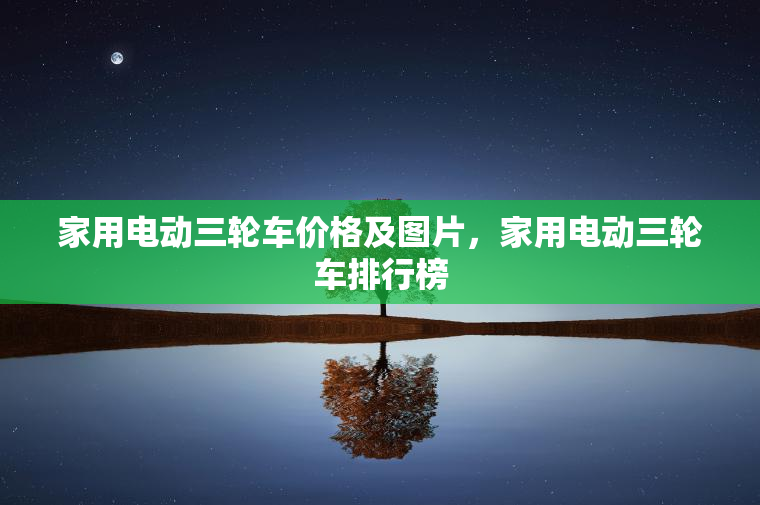 家用电动三轮车价格及图片，家用电动三轮车排行榜