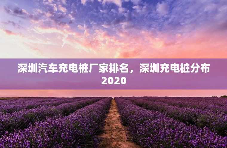 深圳汽车充电桩厂家排名，深圳充电桩分布2020