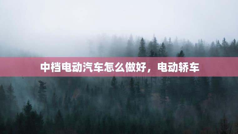 中档电动汽车怎么做好，电动轿车