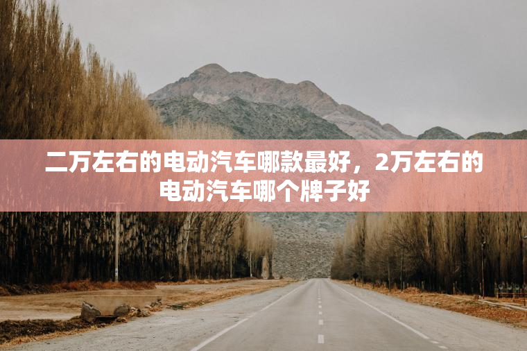 二万左右的电动汽车哪款最好，2万左右的电动汽车哪个牌子好