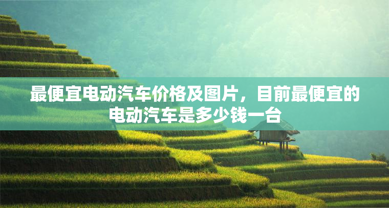 最便宜电动汽车价格及图片，目前最便宜的电动汽车是多少钱一台