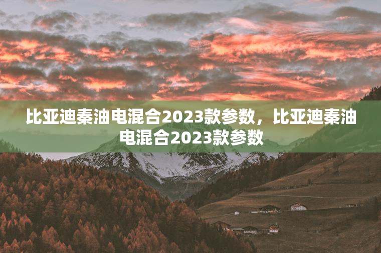 比亚迪秦油电混合2023款参数，比亚迪秦油电混合2023款参数