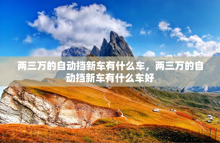 两三万的自动挡新车有什么车，两三万的自动挡新车有什么车好