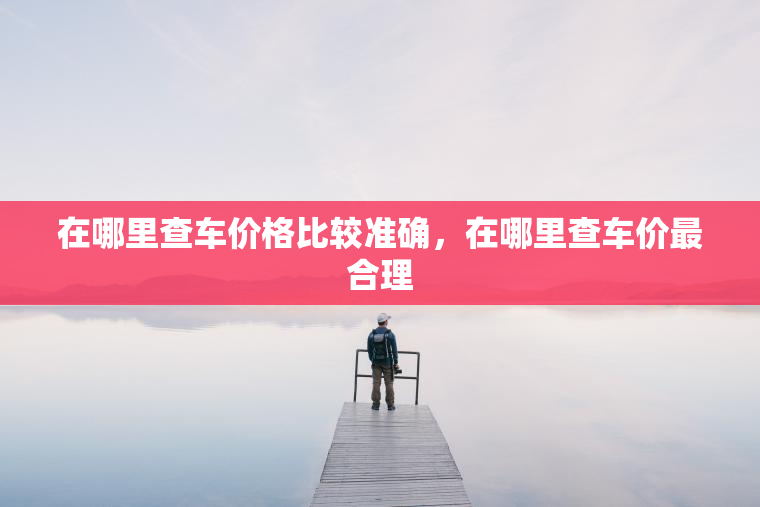 在哪里查车价格比较准确，在哪里查车价最合理