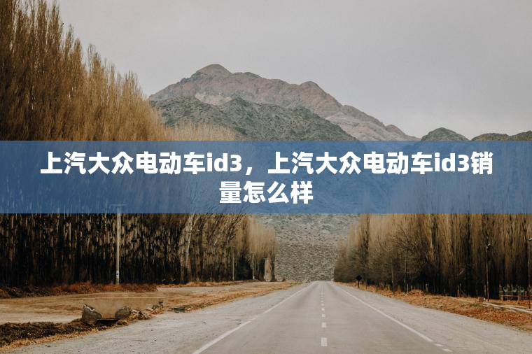 上汽大众电动车id3，上汽大众电动车id3销量怎么样