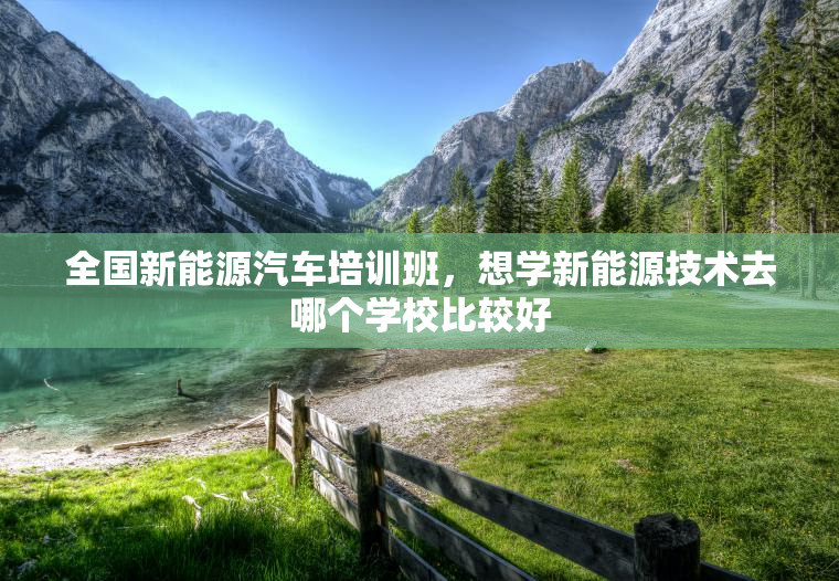 全国新能源汽车培训班，想学新能源技术去哪个学校比较好