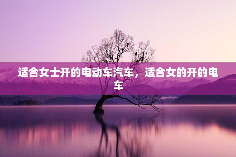 适合女士开的电动车汽车，适合女的开的电车