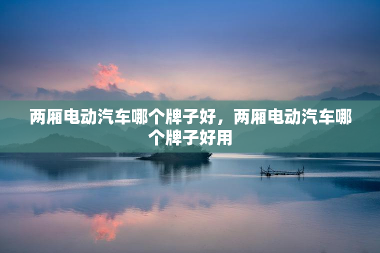 两厢电动汽车哪个牌子好，两厢电动汽车哪个牌子好用