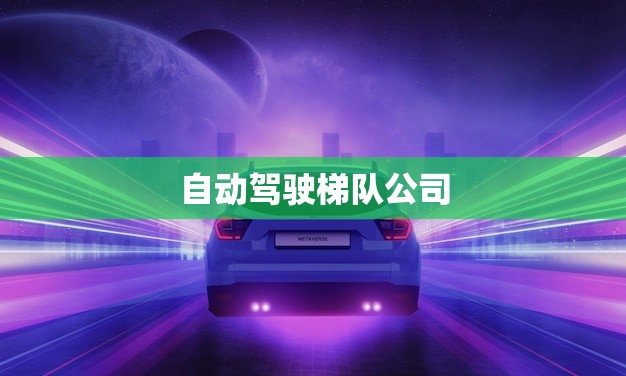 自动驾驶梯队公司(领跑自动驾驶技术谁将成为行业) 自动驾驶梯队公司(领跑自动驾驶技术谁将成为行业)