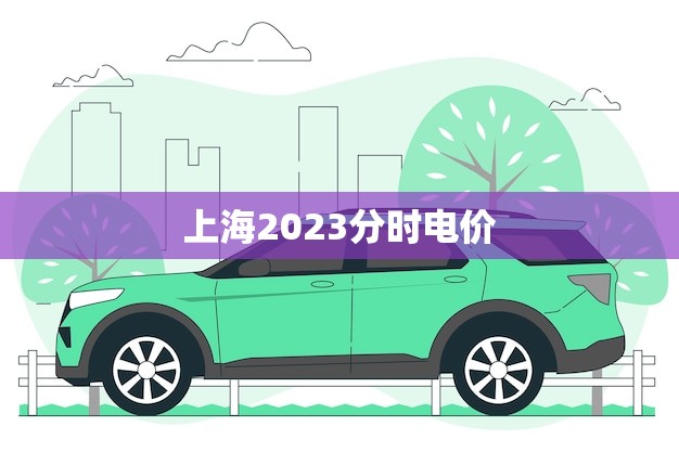 上海2023分时电价(未来电费如何变化)