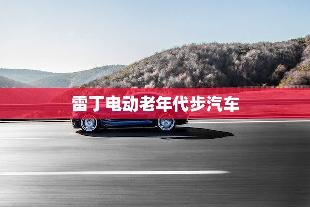 雷丁电动老年代步汽车(舒适便捷的出行选择)