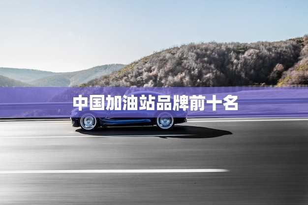 中国加油站品牌前十名(哪些品牌值得信赖)