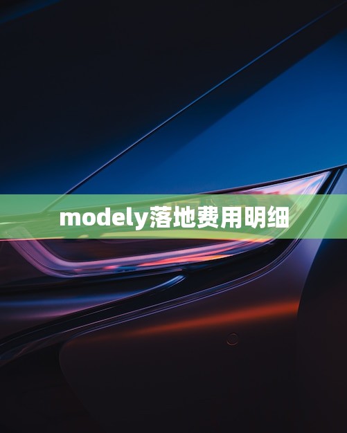 modely落地费用明细(详细介绍购车不再被坑)
