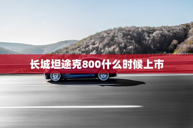 长城坦途克800什么时候上市(新车发布日期公布)