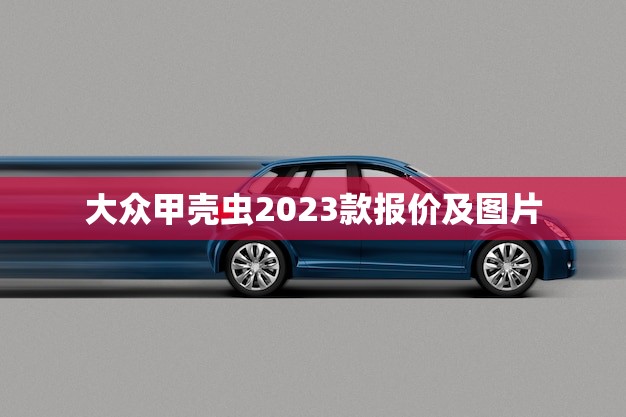大众甲壳虫2023款报价及图片(全面介绍外观升级、内饰升级、配置升级)