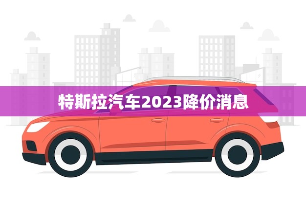 特斯拉汽车2023降价消息(未来三年内特斯拉车型价格或将下调)